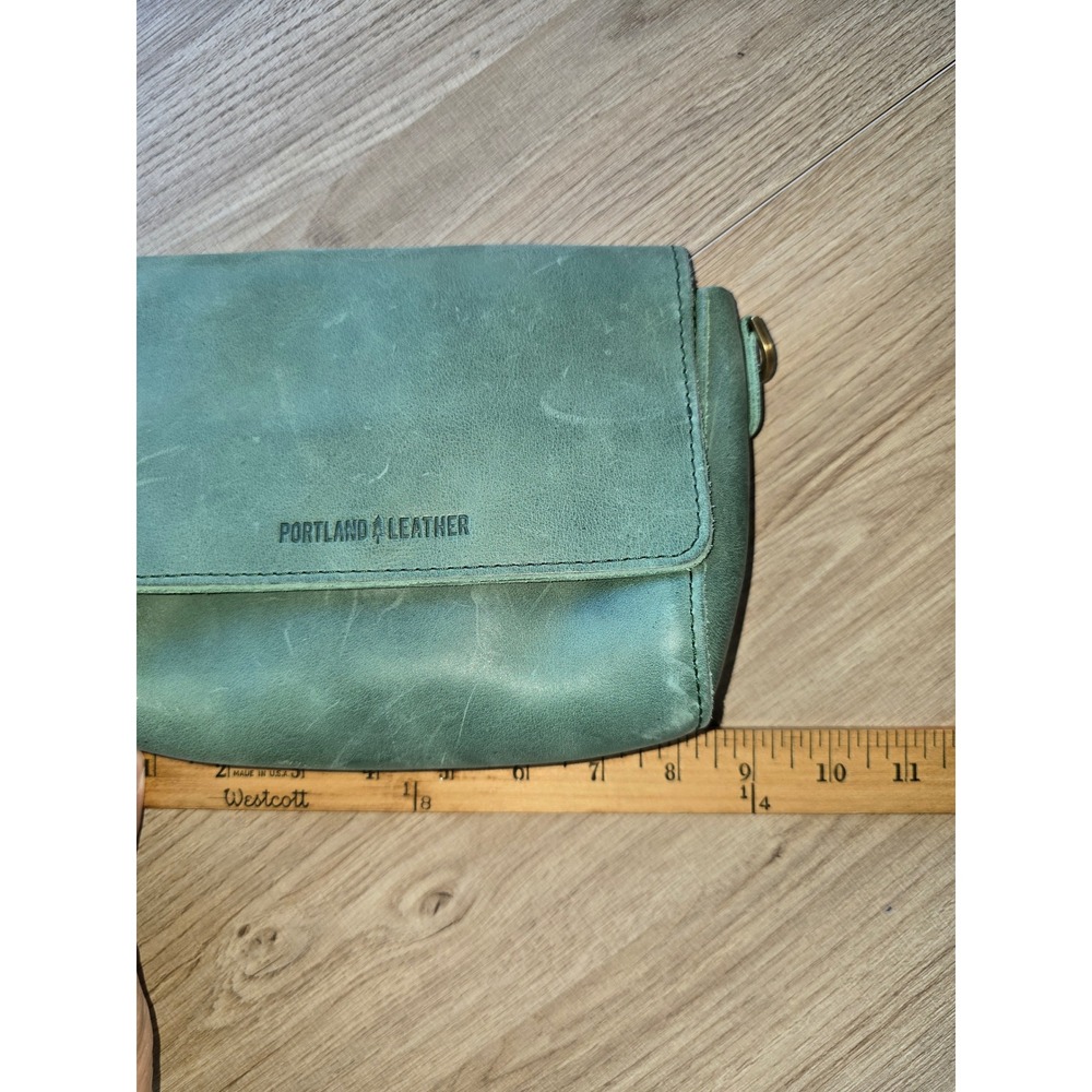 Portland Leather Metro Mini Womens Crossbody Bag Green Minimalist bohemian chic - Picture 14 of 14